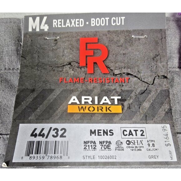 Ariat FR M4 DuraLight Ripstop Boot Cut Work Pants 44x32 NWT Flame Resistant - Picture 12 of 16
